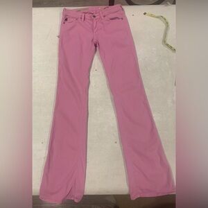 Ag Adriano Goldschmied Lavender Low-Rise Jeans